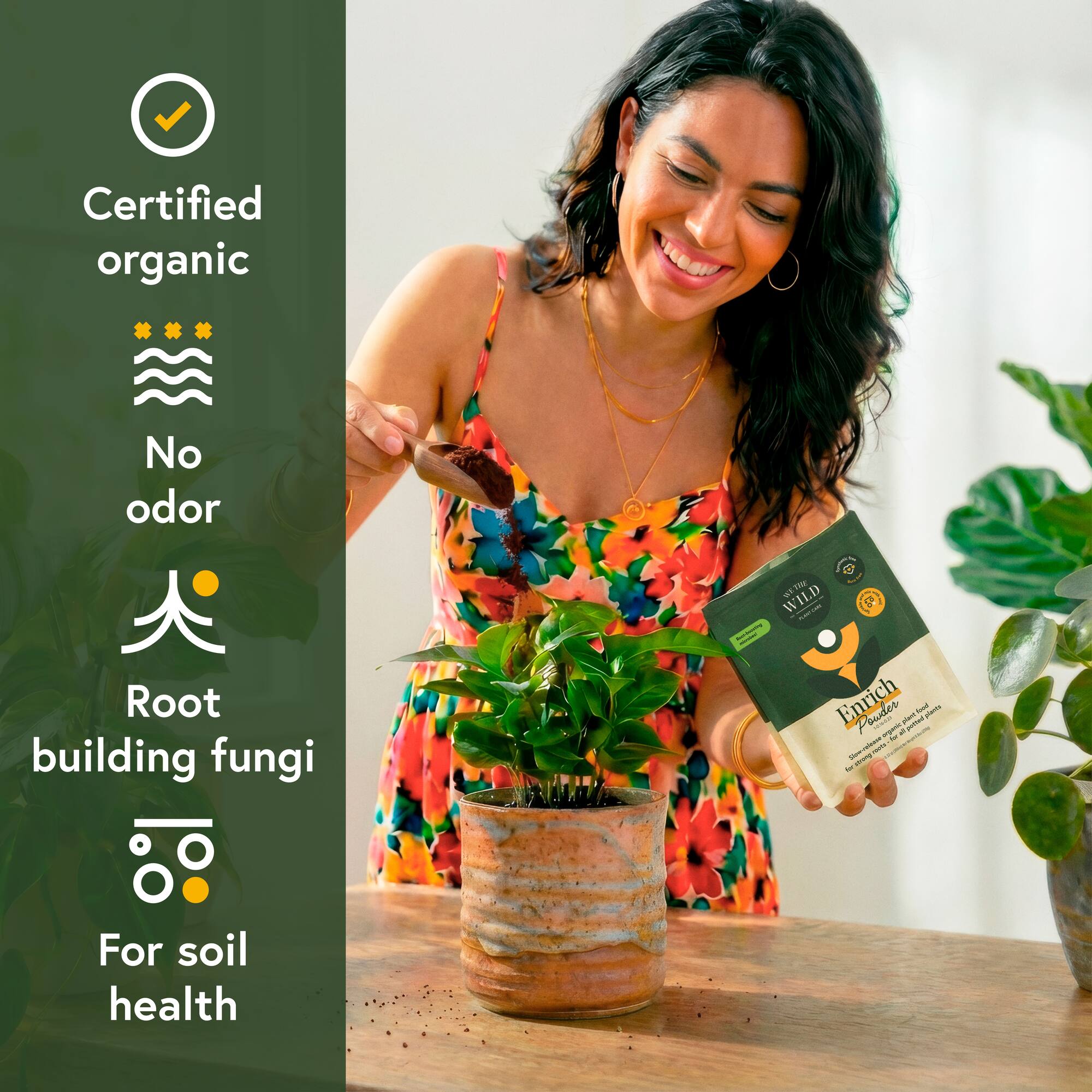 We The WIld™ 8.8oz. Enrich Powder Slow-Release Organic Soil Amendment & Plant Food for Houseplants